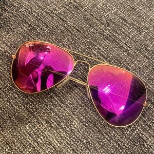 Pink & Gold Ray Ban Aviators